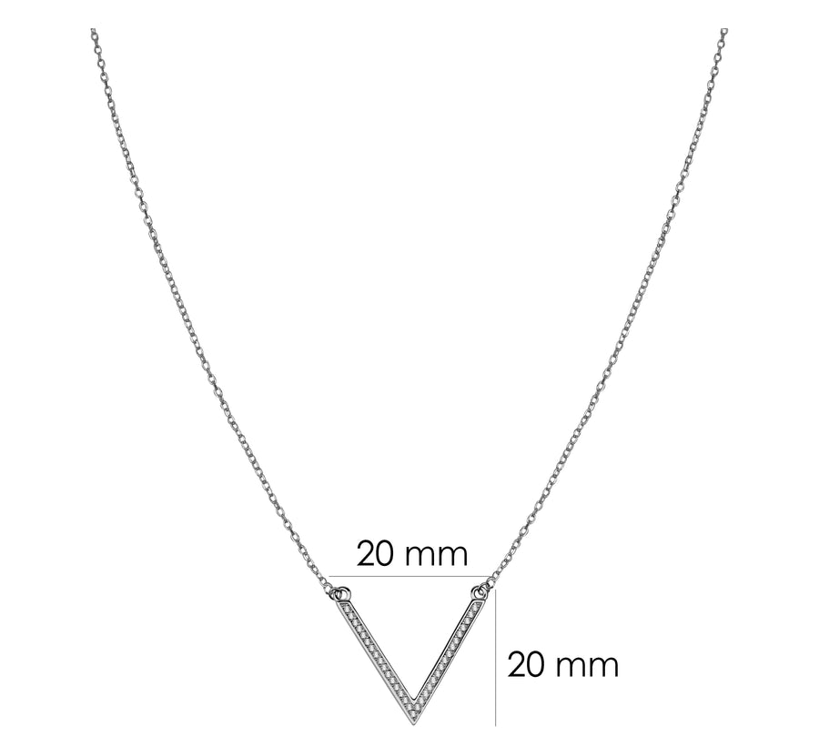 Dreieck Halskette in 925 Silber
