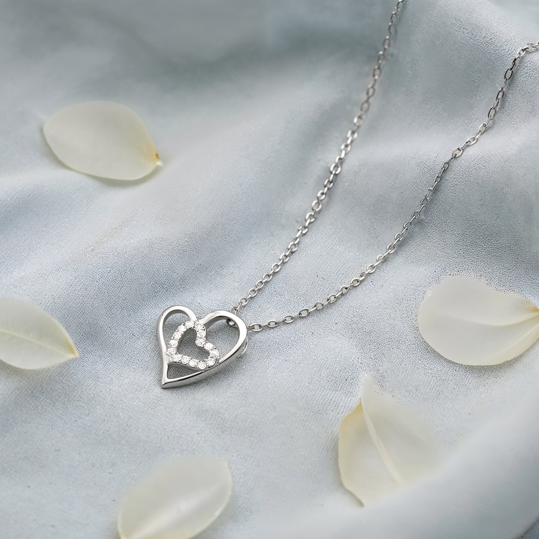 Herz Halskette in 925 Silber