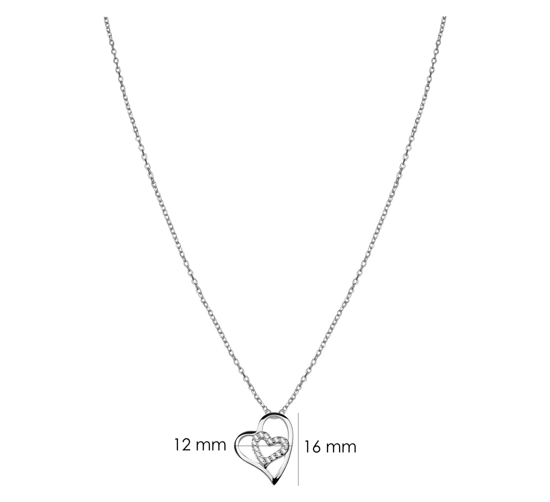 Herz Halskette in 925 Silber