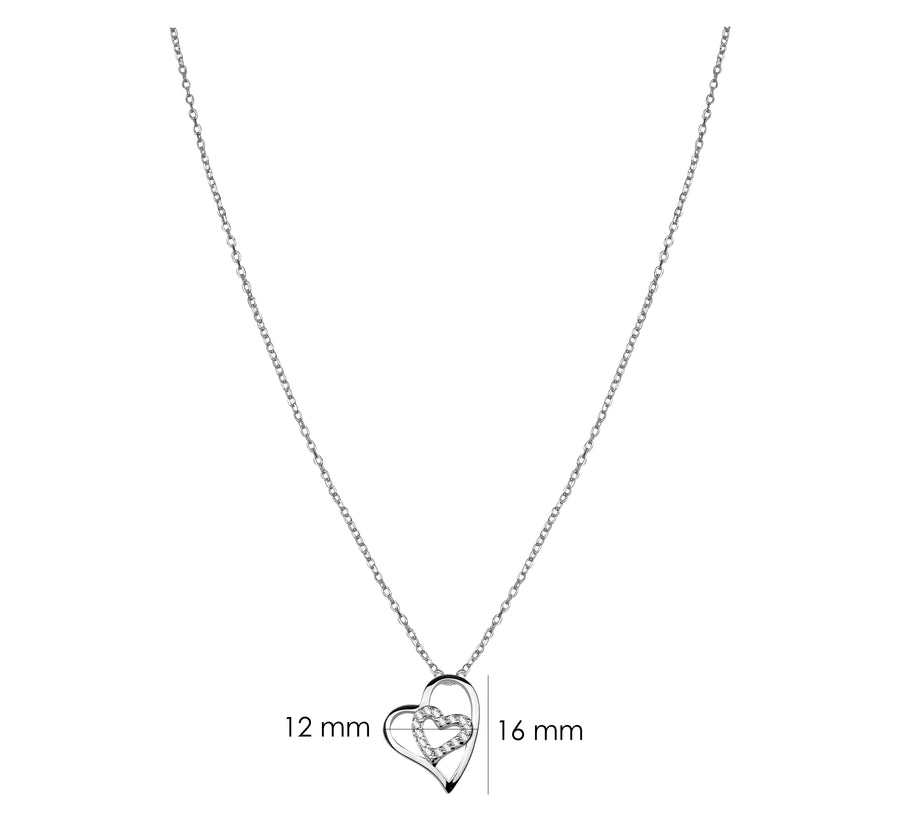 Herz Halskette in 925 Silber
