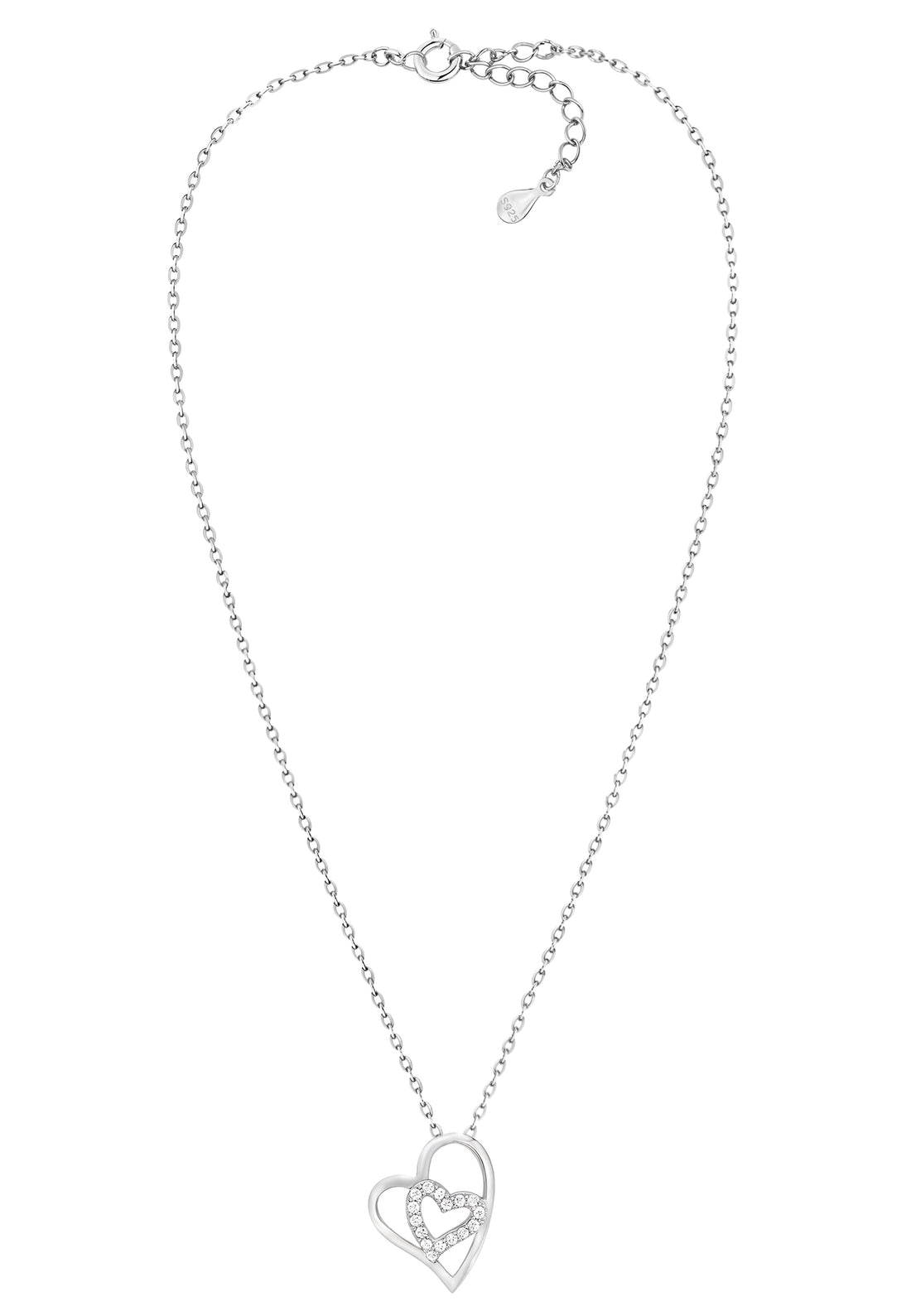Herz Halskette in 925 Silber