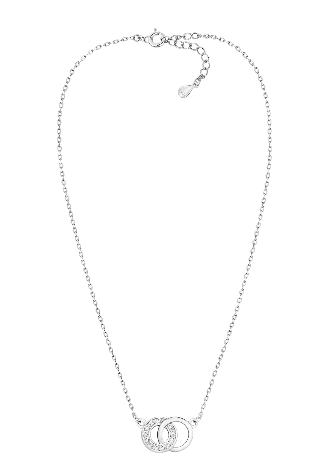 Kreis Halskette in 925 Silber