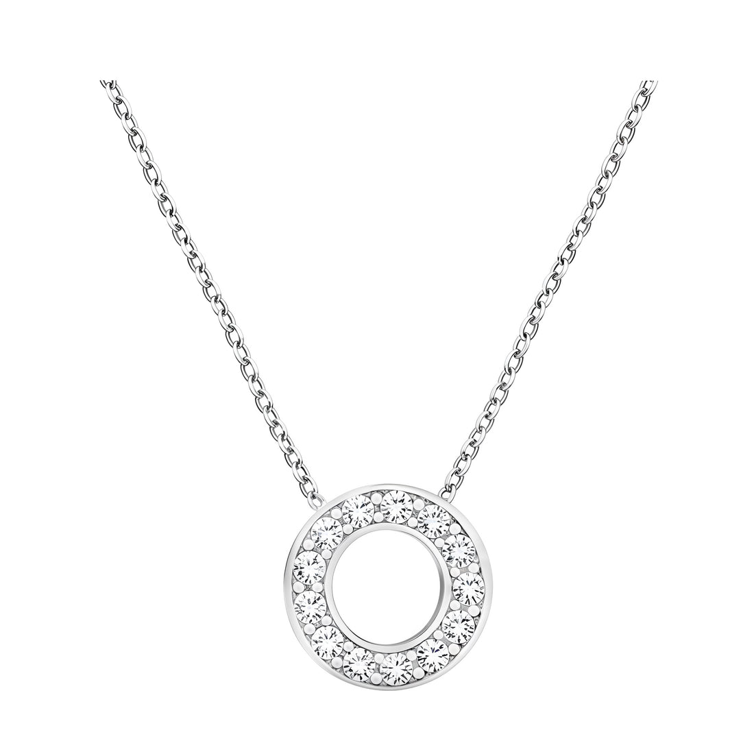 Kreis Halskette in 925 Silber