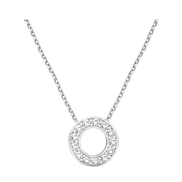 Kreis Halskette in 925 Silber