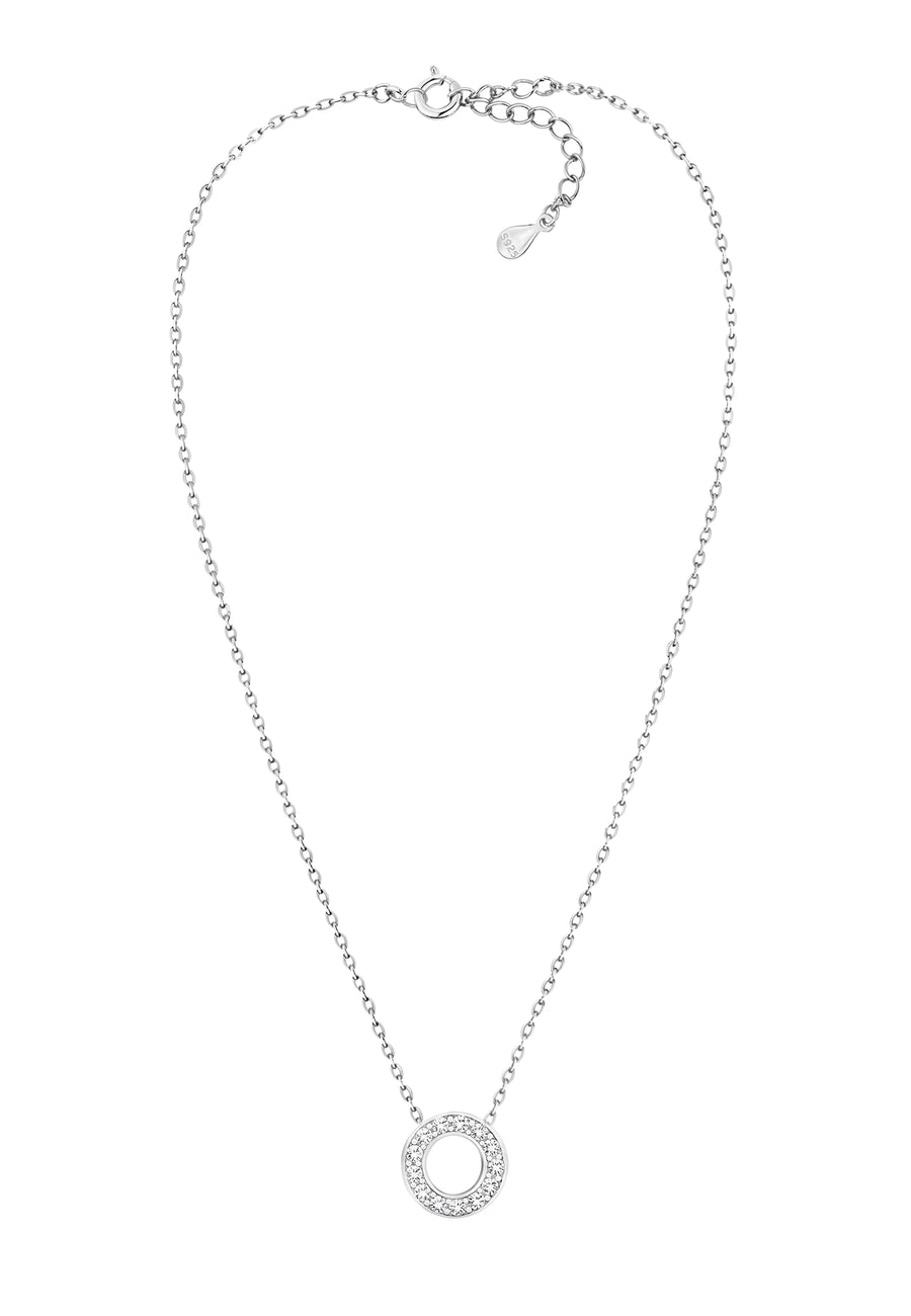 Kreis Halskette in 925 Silber