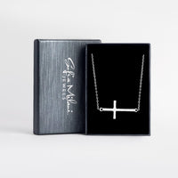 Kreuz Halskette in 925 Silber