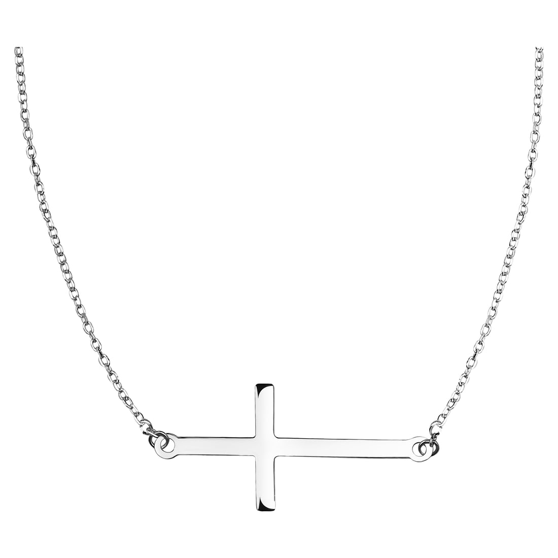 Kreuz Halskette in 925 Silber