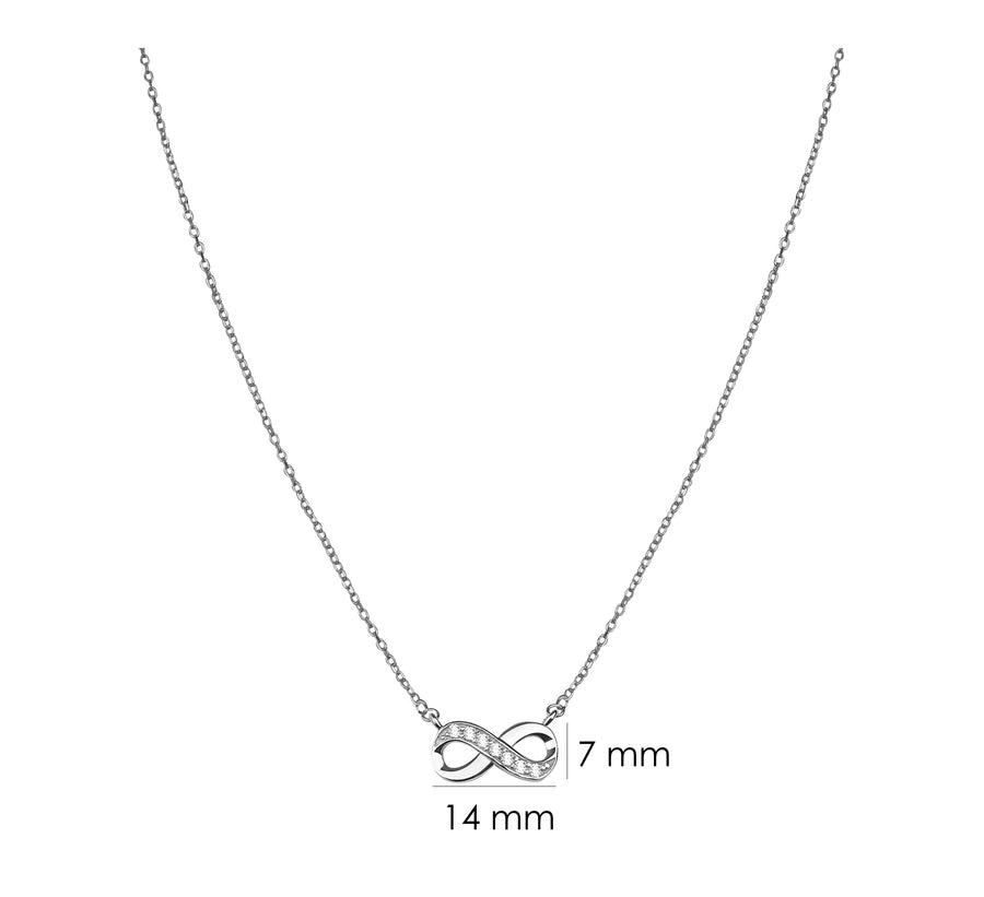Unendlich Halskette in 925 Silber