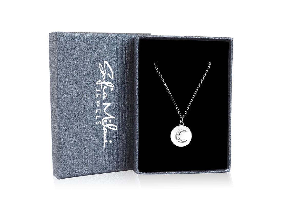 Mond Halskette in 925 Silber