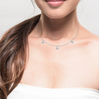 Muschel Halskette in 925 Silber