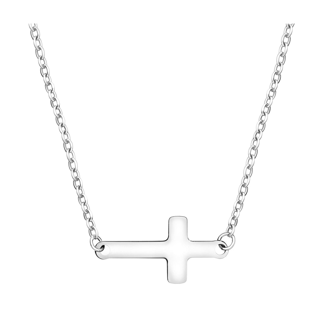Kreuz Halskette in 925 Silber