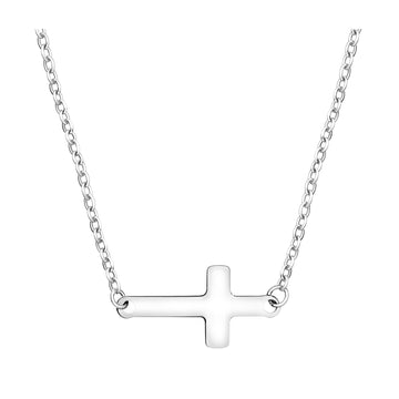 Kreuz Halskette in 925 Silber