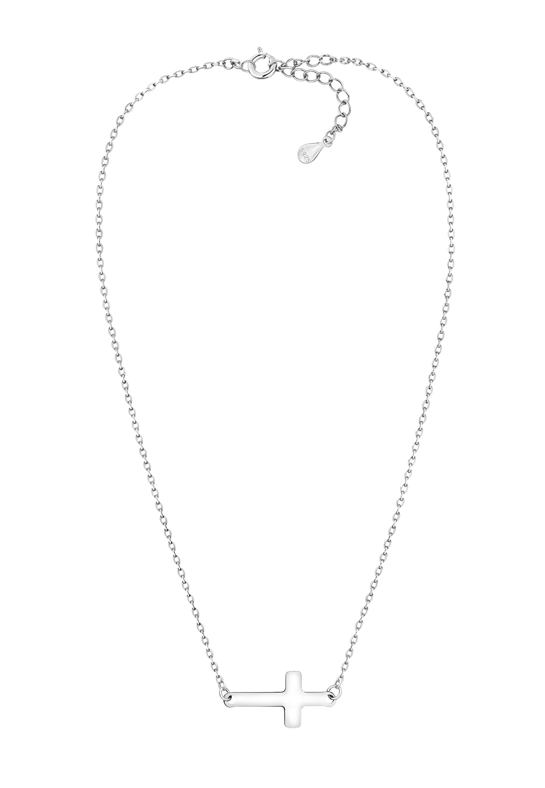 Kreuz Halskette in 925 Silber