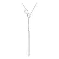 Stab Halskette in 925 Silber