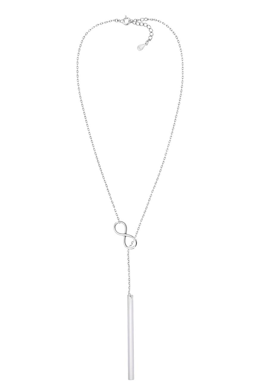 Unendlich Stab Halskette in 925 Silber