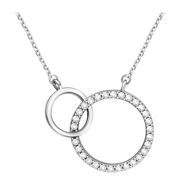 Kreis Halskette in 925 Silber