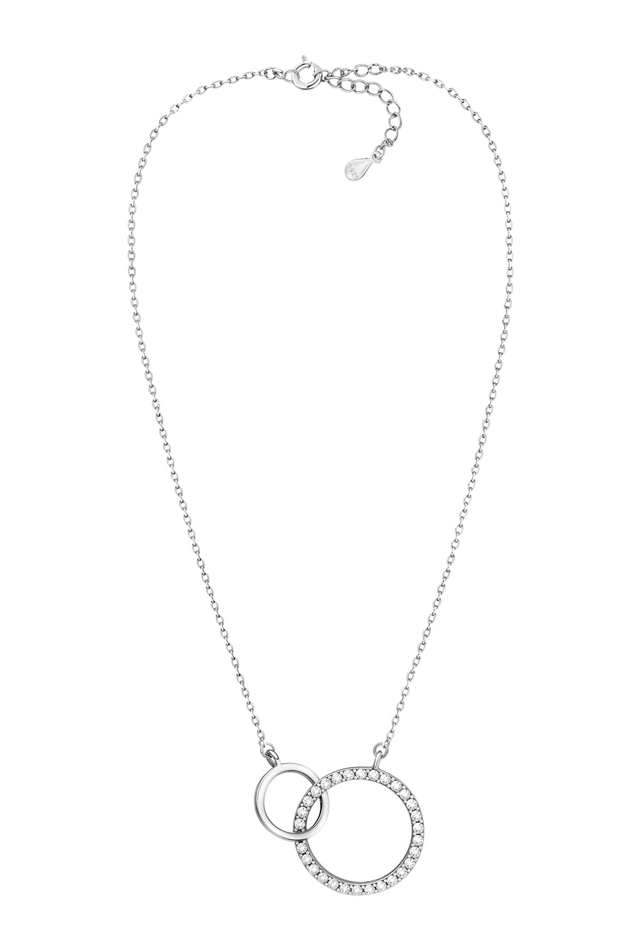 Kreis Halskette in 925 Silber