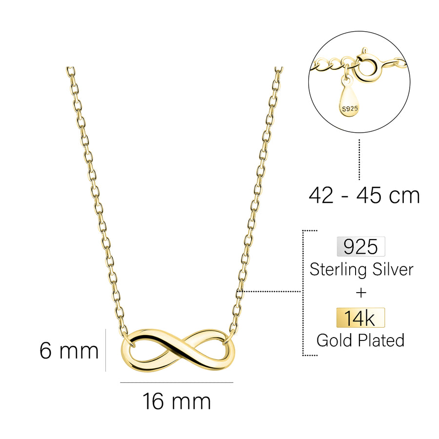 Unendlich Halskette in 925 Silber