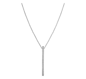 Stab Halskette in 925 Silber