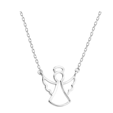 Flügel Halskette in 925 Silber
