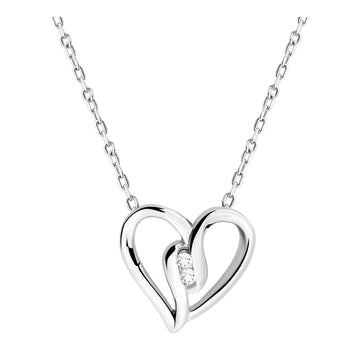 Herz Halskette in 925 Silber