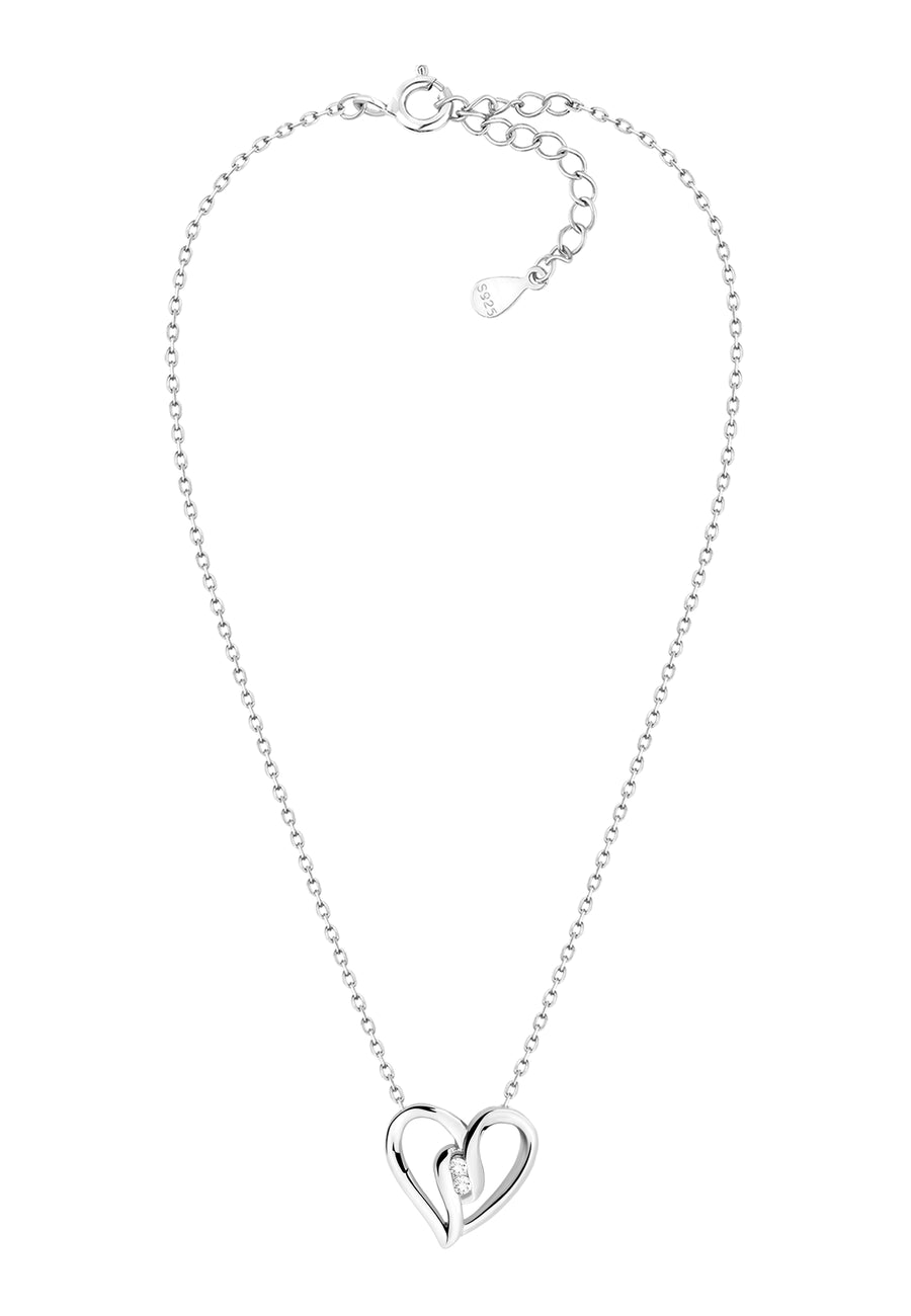 Herz Halskette in 925 Silber