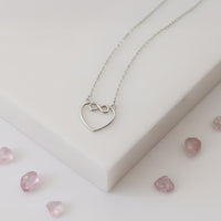 Herz Halskette in 925 Silber