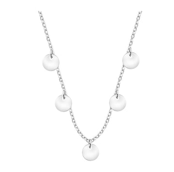 Plättchen Halskette in 925 Silber