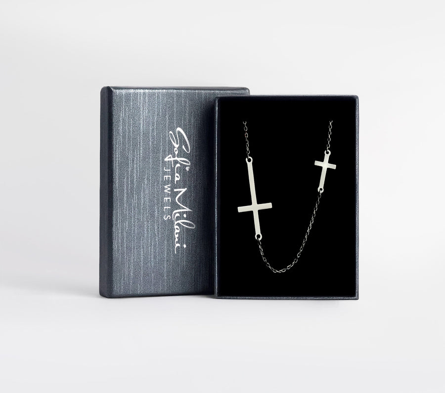Kreuz Halskette in 925 Silber