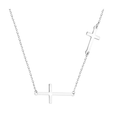Kreuz Halskette in 925 Silber