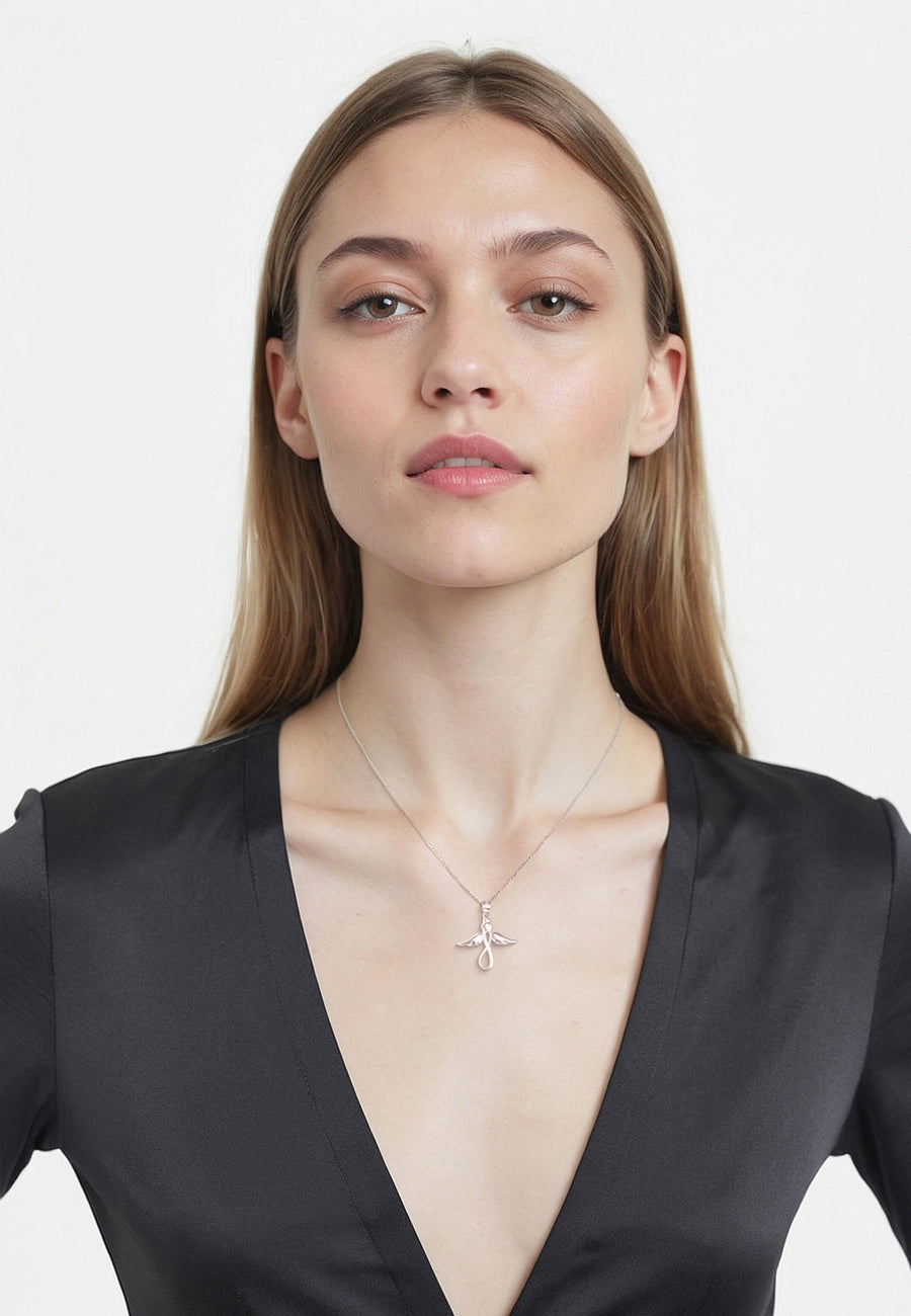 Modelansicht von Flügel Halskette in 925 Silber von Sofia Milani - N0157