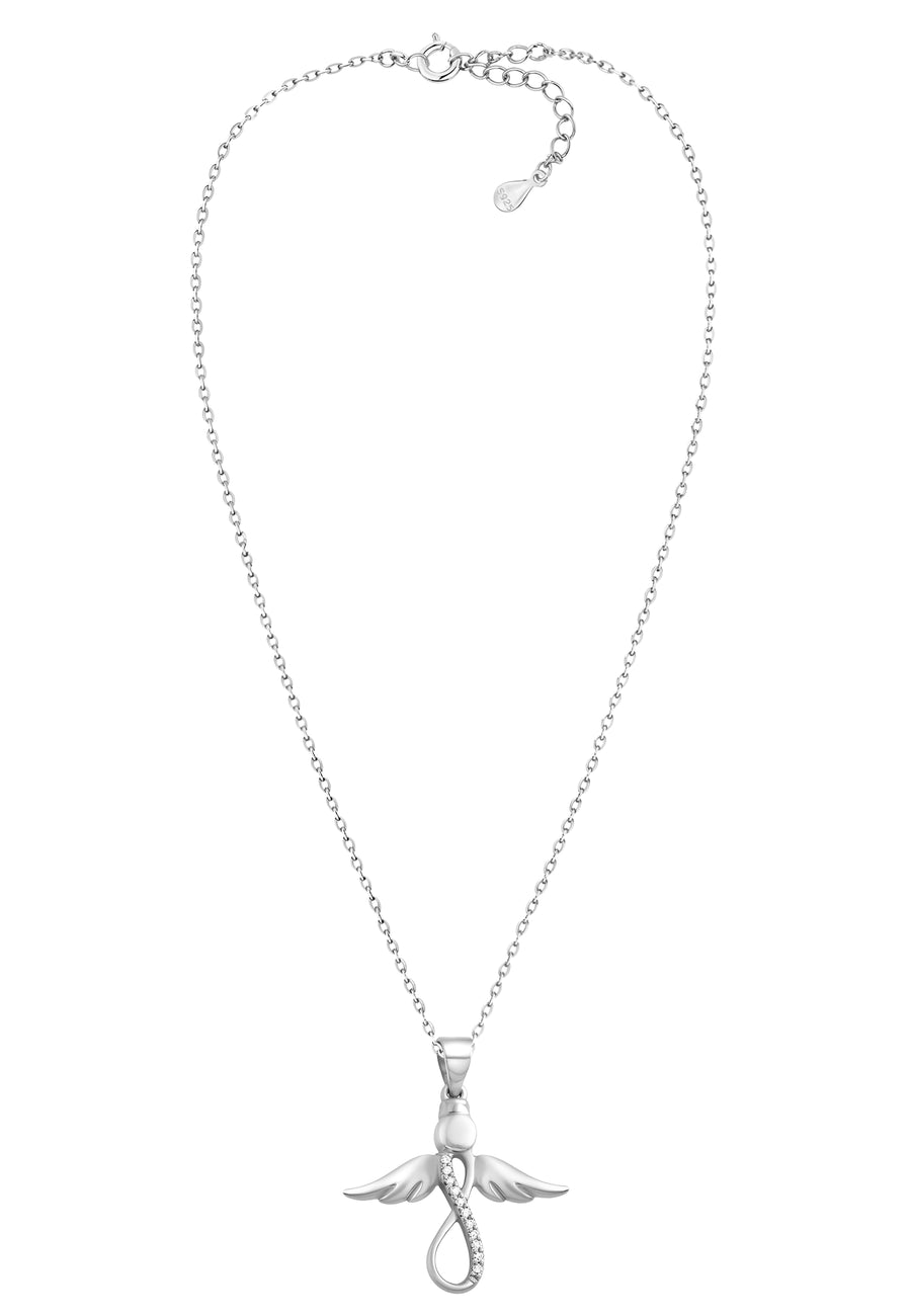 Vollansicht von Flügel Halskette in 925 Silber von Sofia Milani - N0157