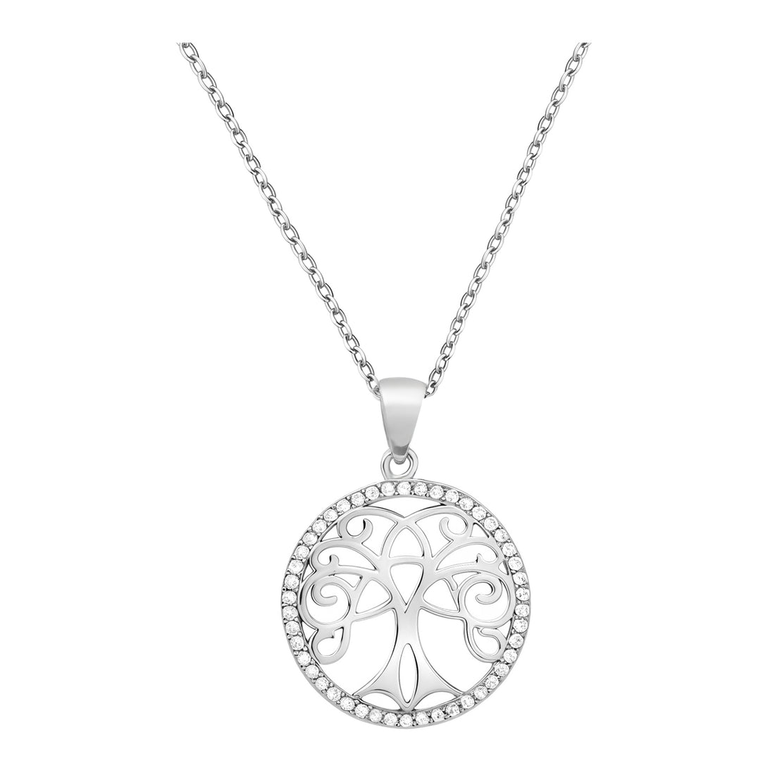 Baum Halskette in 925 Silber