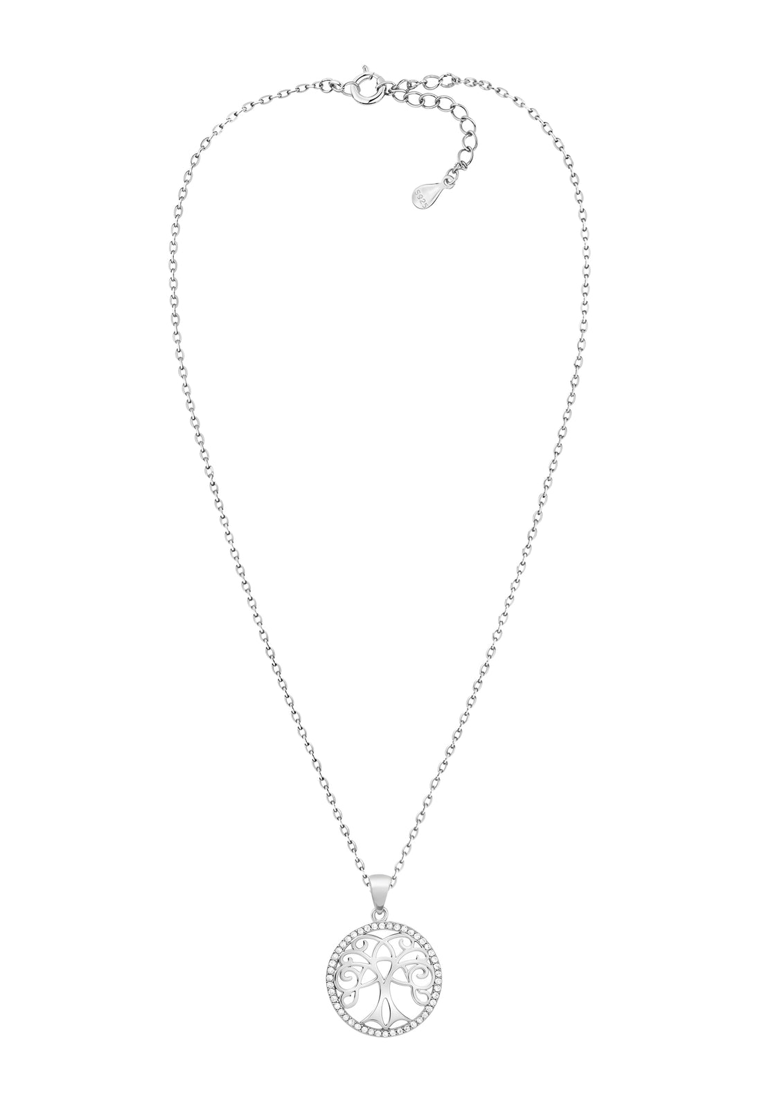 Baum Halskette in 925 Silber