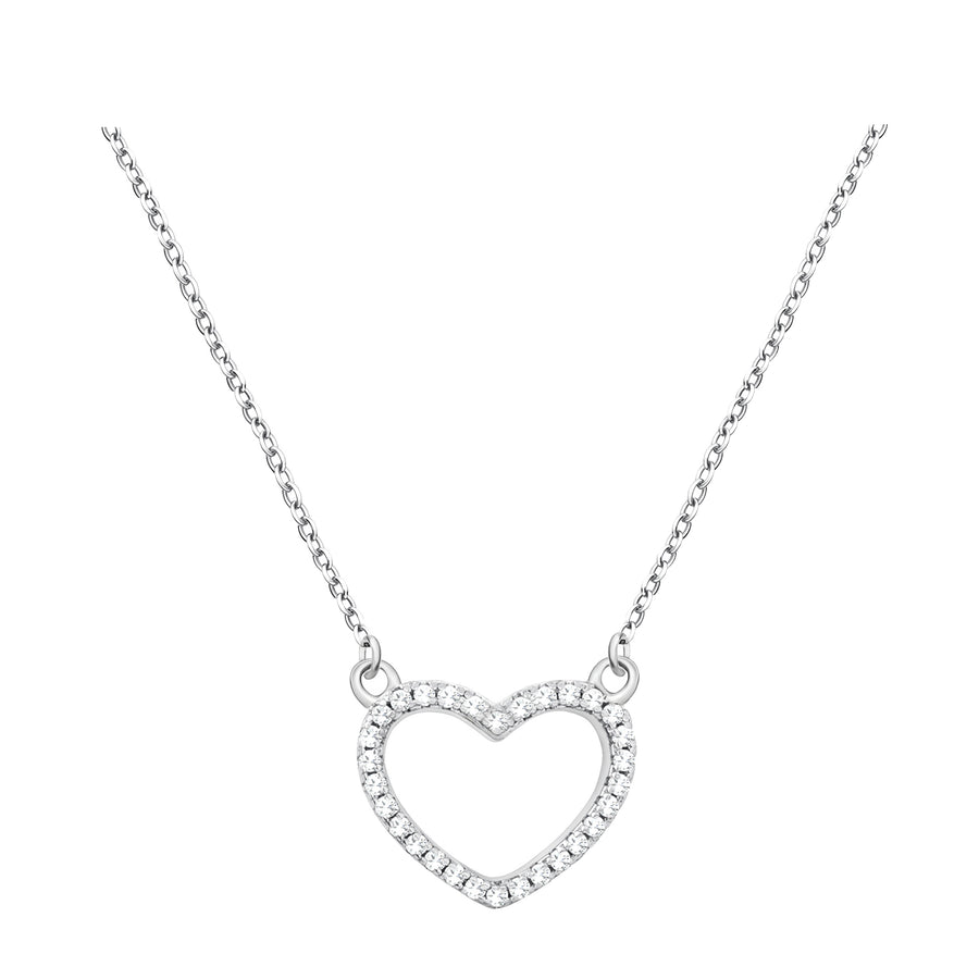 Herz Halskette in 925 Silber