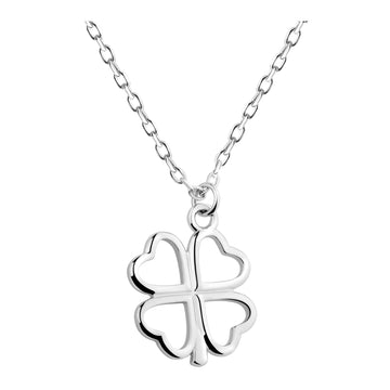Blatt Halskette in 925 Silber