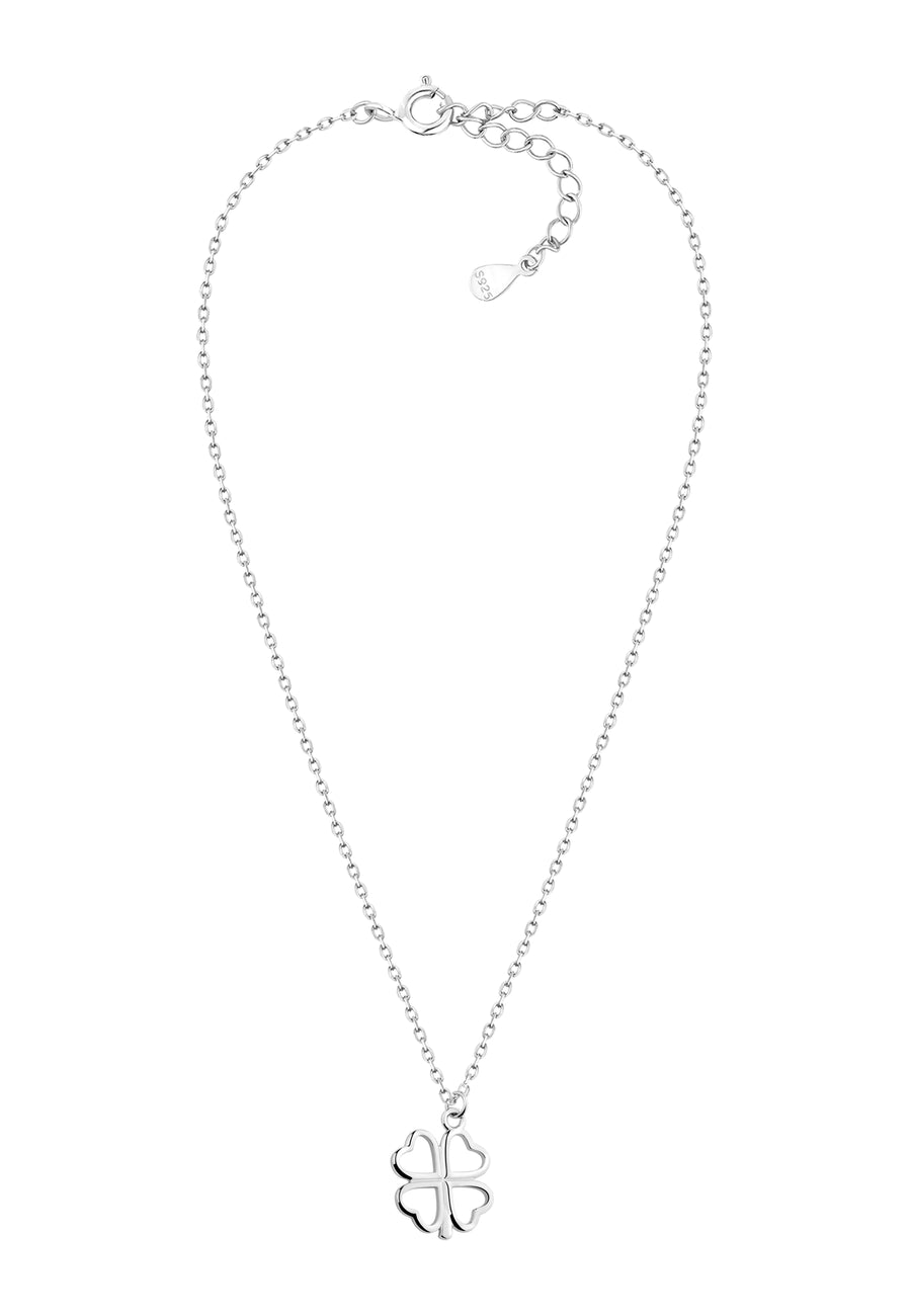 Blatt Halskette in 925 Silber