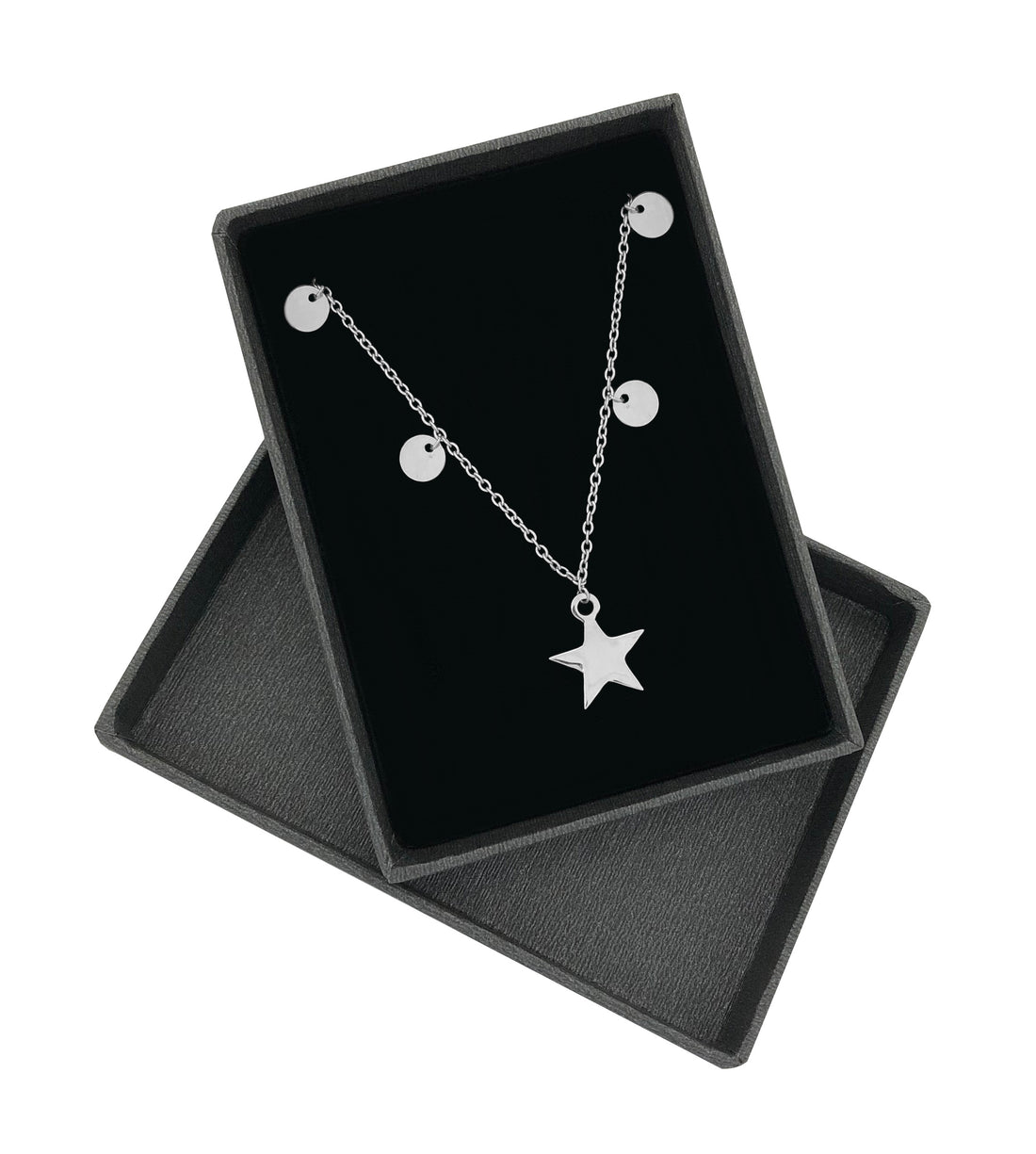 Plättchen Halskette in 925 Silber