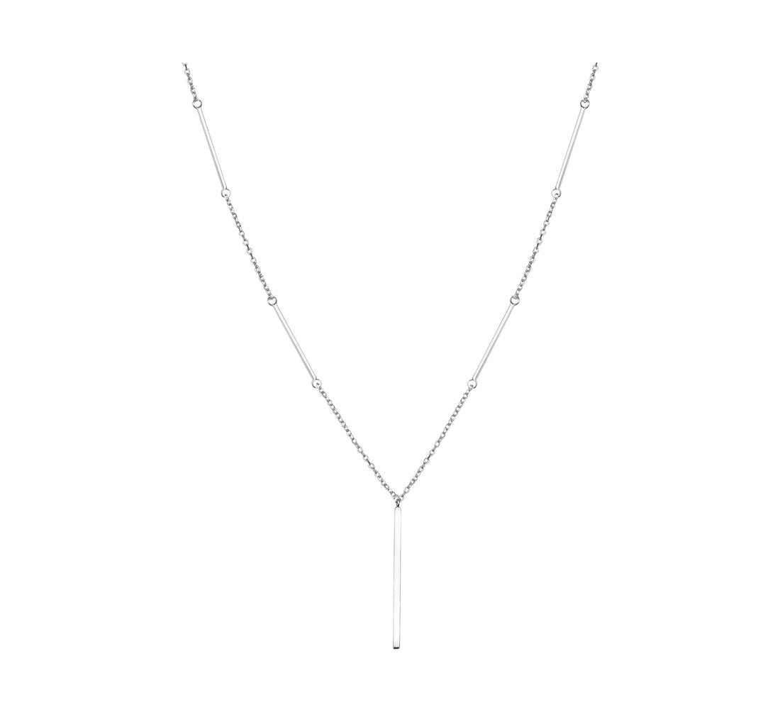 Plättchen Halskette in 925 Silber