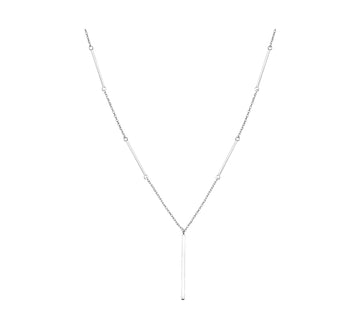 Plättchen Halskette in 925 Silber