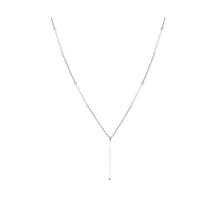 Plättchen Halskette in 925 Silber