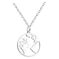 Welt Halskette in 925 Silber