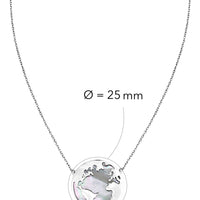 Welt Halskette in 925 Silber