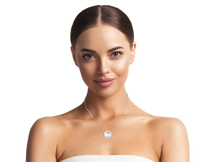 Welt Halskette in 925 Silber