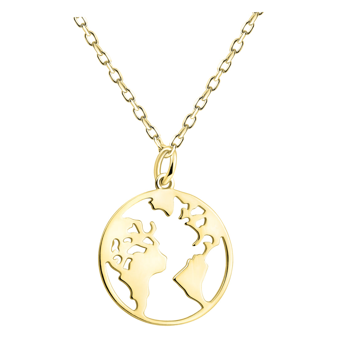 Welt Halskette in 925 Silber