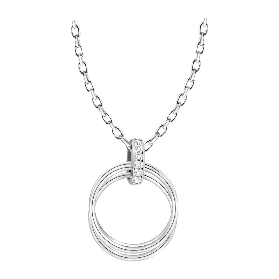 Kreis Halskette in 925 Silber