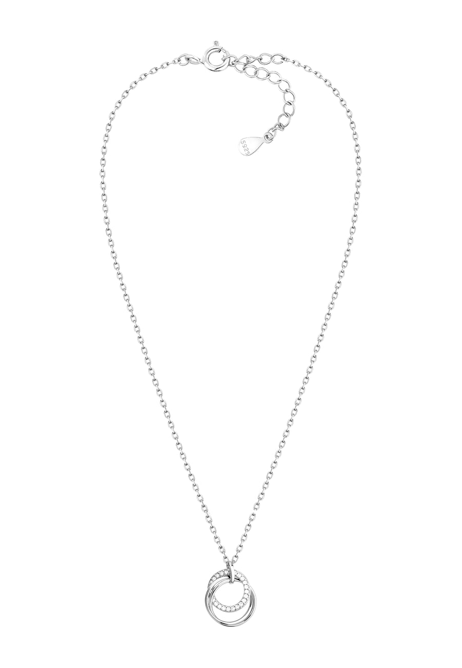 Vollansicht von Kreis Halskette in 925 Silber von Sofia Milani - N0221