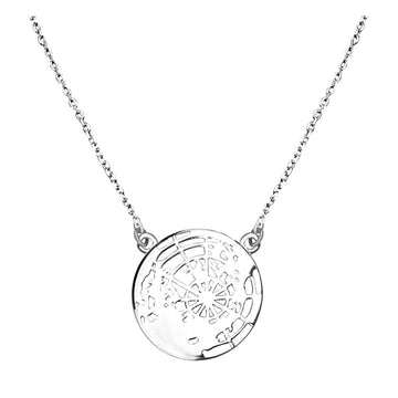 Welt Halskette in 925 Silber