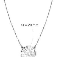 Welt Halskette in 925 Silber