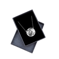Welt Halskette in 925 Silber